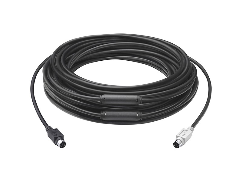 Logitech 939-001490 15M Mini-Din PS/2 Extender Cable Black
