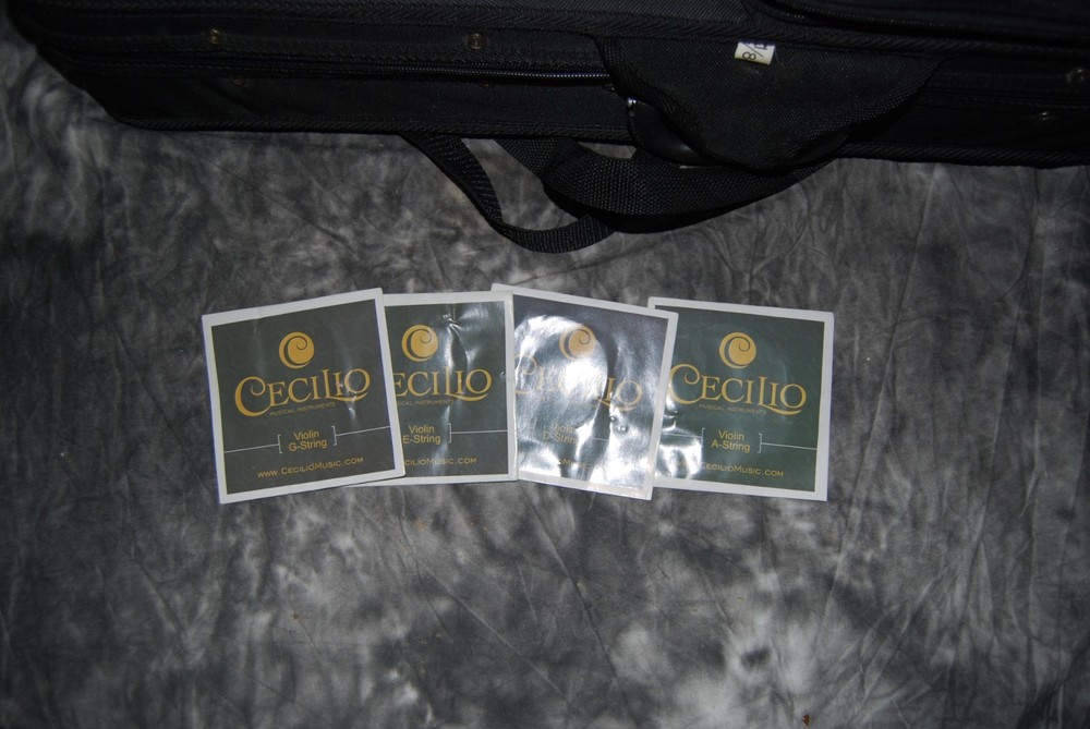 Cecilio CVN-100 4/4 Full Size Student Violin Outfit Complete Kit + Extra Strings