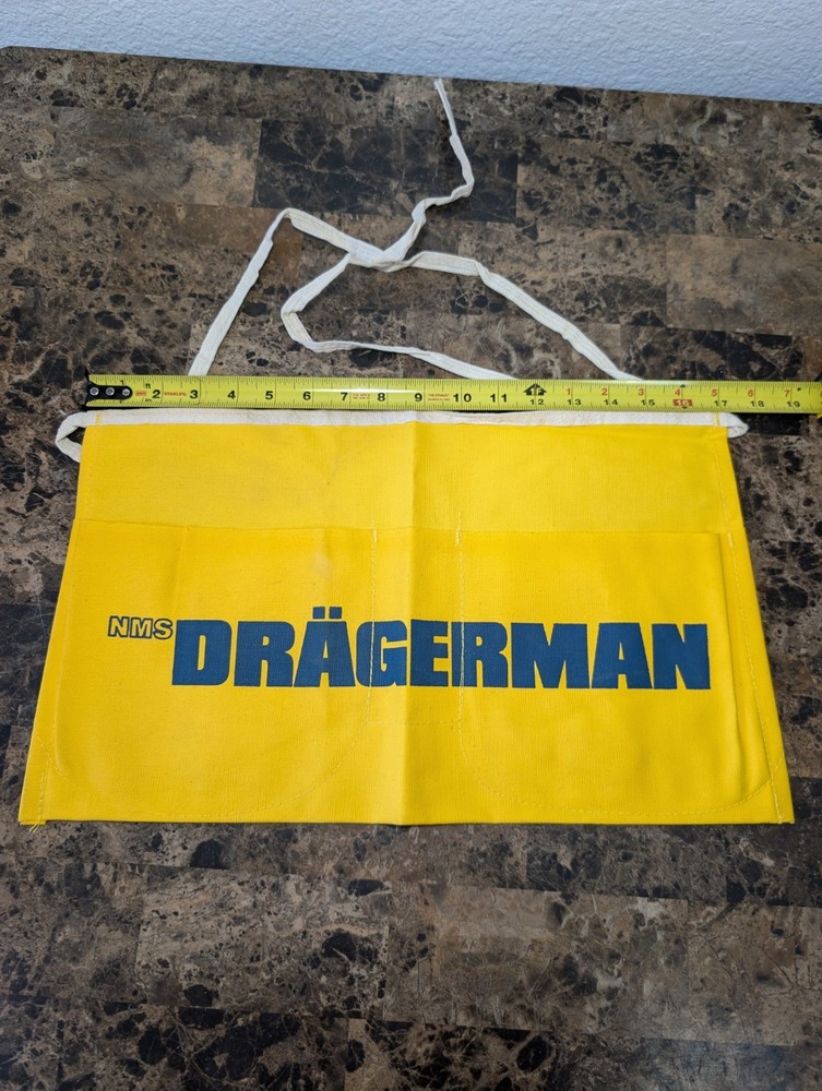 Vintage NMS DRÄGERMAN Mine Rescue Apron Tool Belt Bag #2