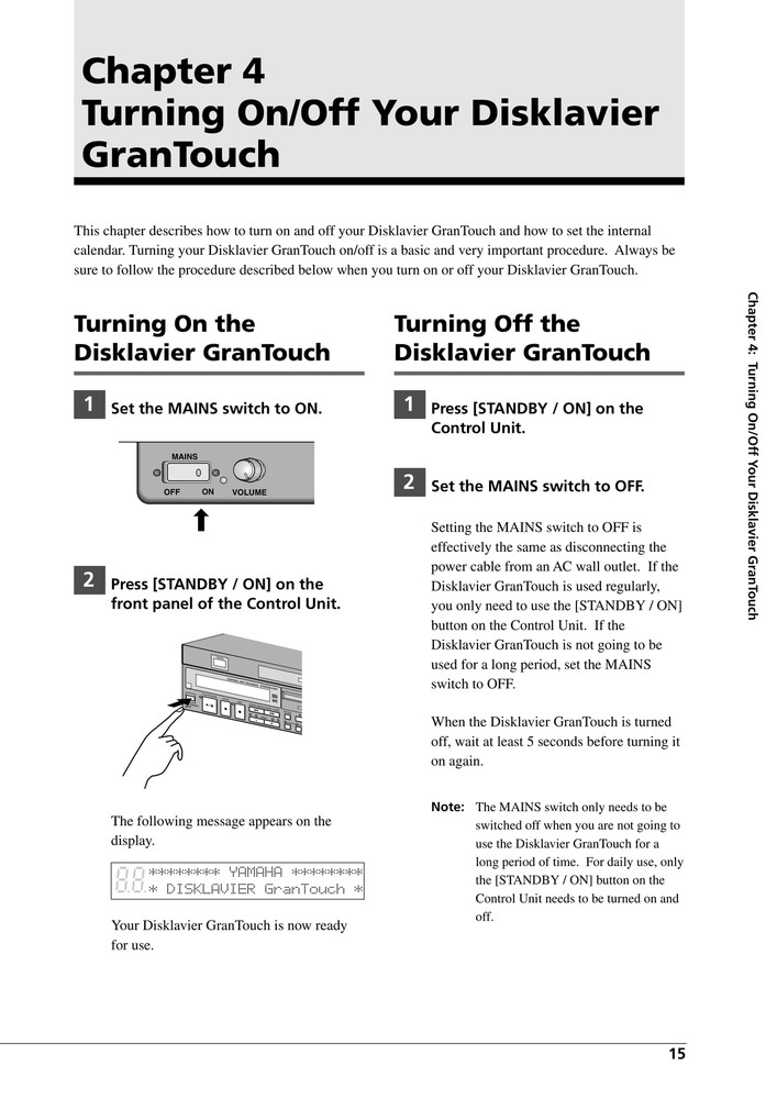 Yamaha GranTouch — Basic Operation Manual Guide Reference — 67 Pages — USA Made