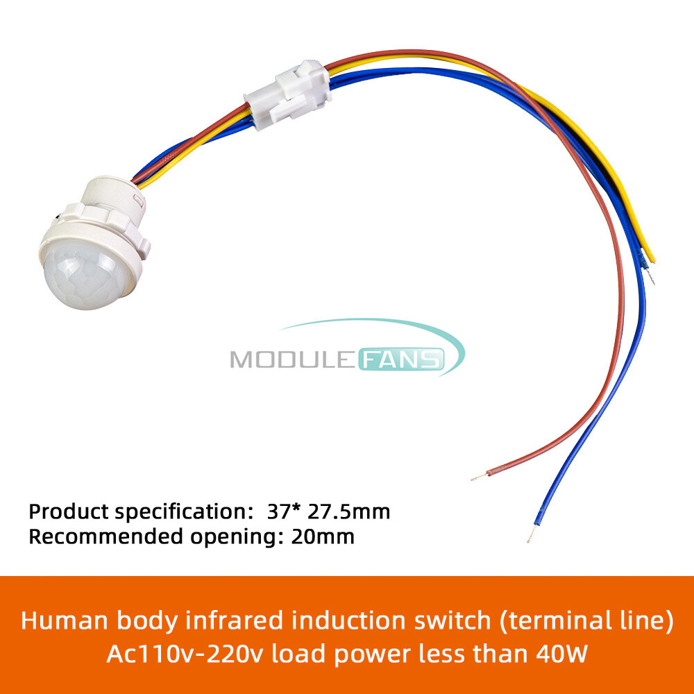110/220V LED PIR Infrared Motion Sensor Detection Auto Sensor Light Switch Lamp