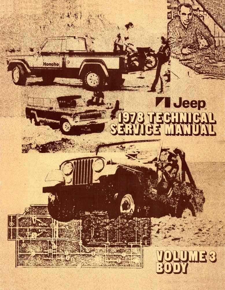 1978 Jeep Technical Service Manual (3 Volumes)