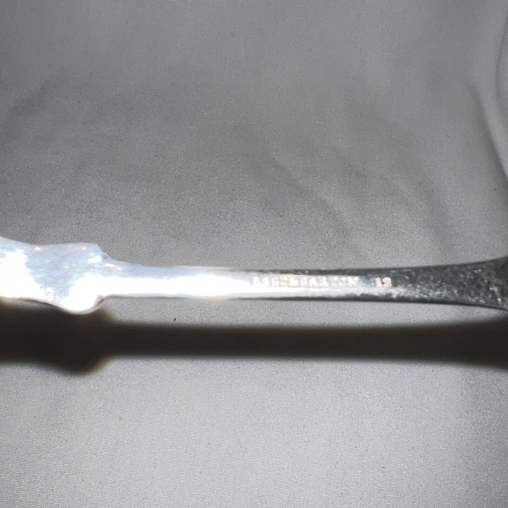 One Tablespoon Serving Spoon Reed & Barton Silver Tone Engraved Lizzie On Back