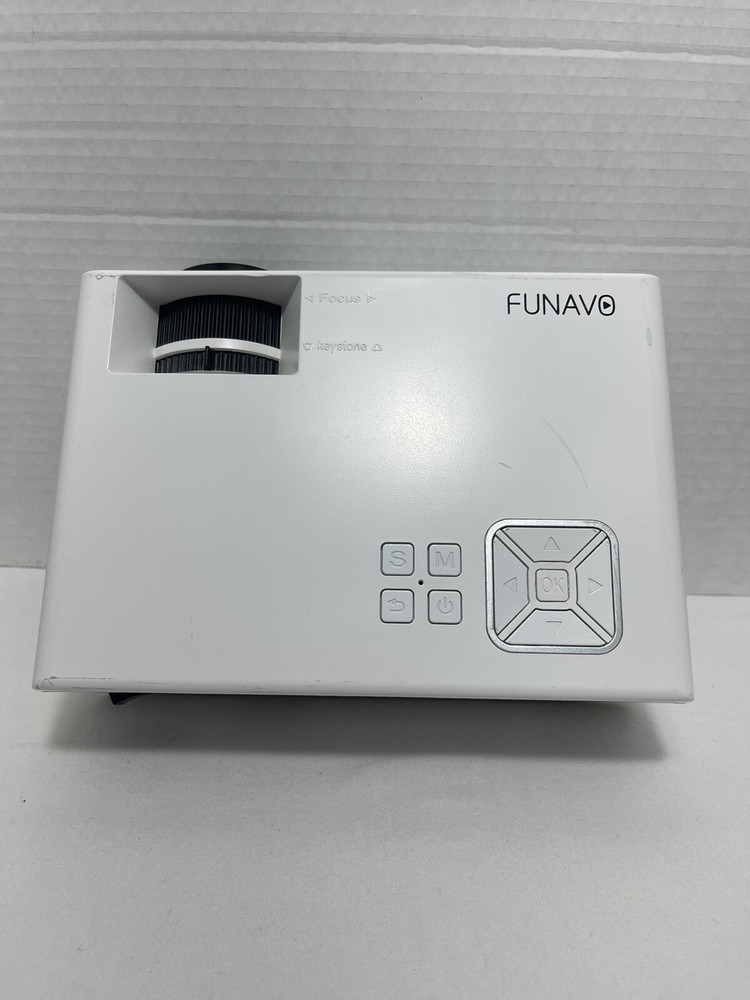 Funavo Mini Projector RD-815 2017 White 1080p 170” Screen
