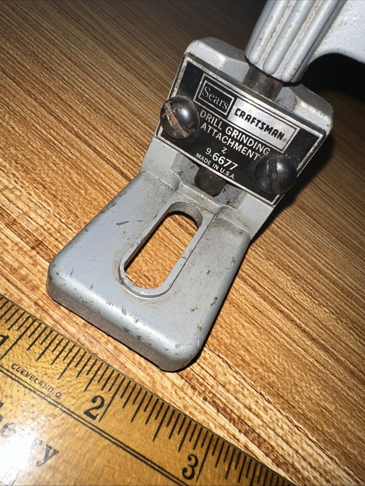 Vintage Sears Craftsman Drill Bit Grinding Attachment 9-6677 Used