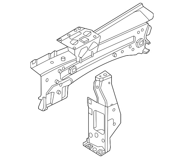Genuine Nissan Frame Side Member G5111-5MRMA