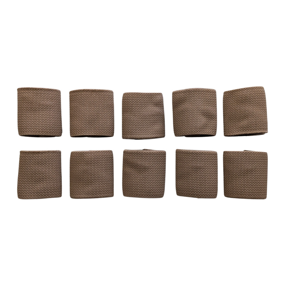 10 Mil-Spec 1" MOLLE ILBE Assault Backpack Elastic Webbing Strap Keepers Coyote