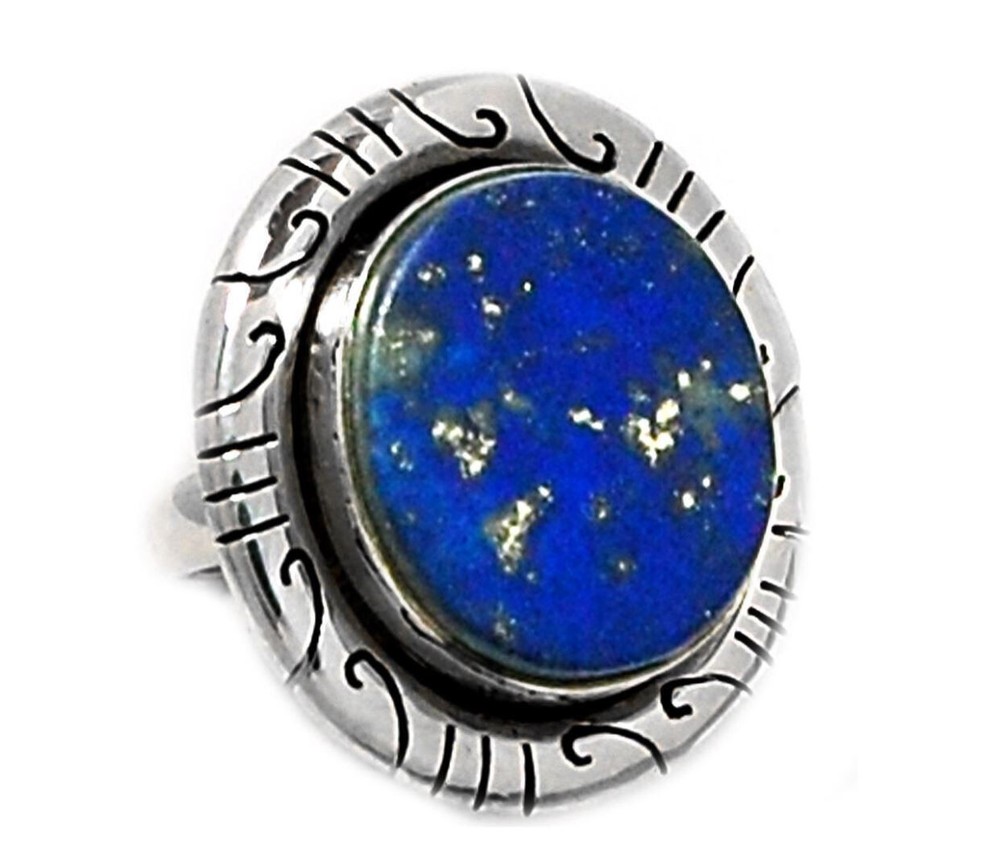 Lapis Sterling Silver Ring sz 7