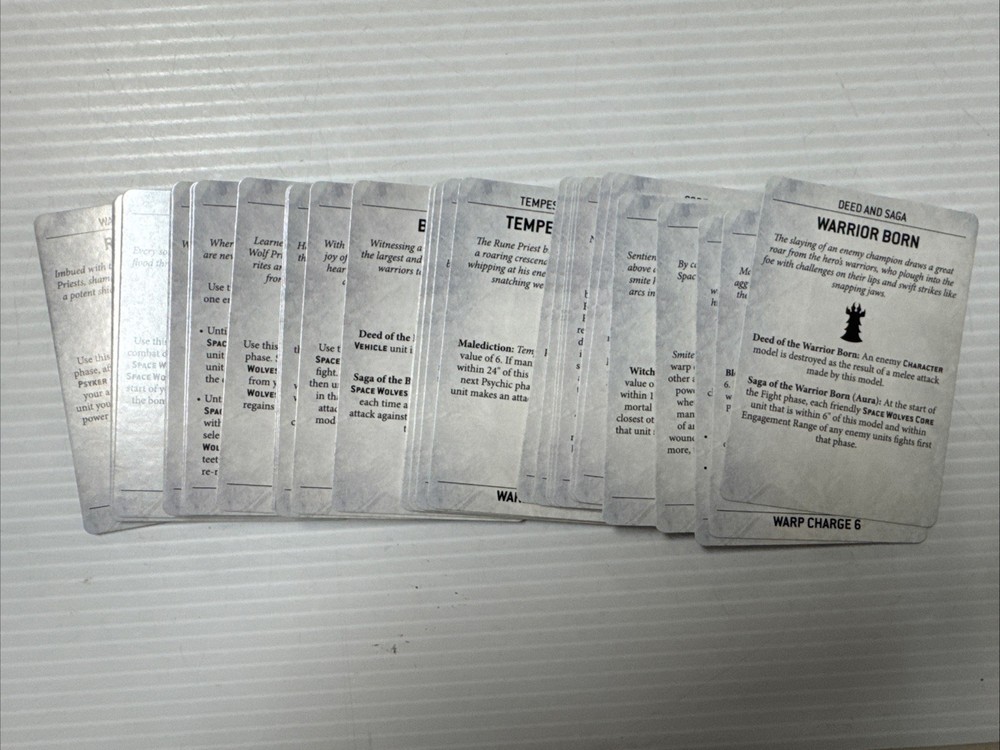 Warhammer 40K Space Wolves One Pack of DATACARDS 2020 (ENG) Pack