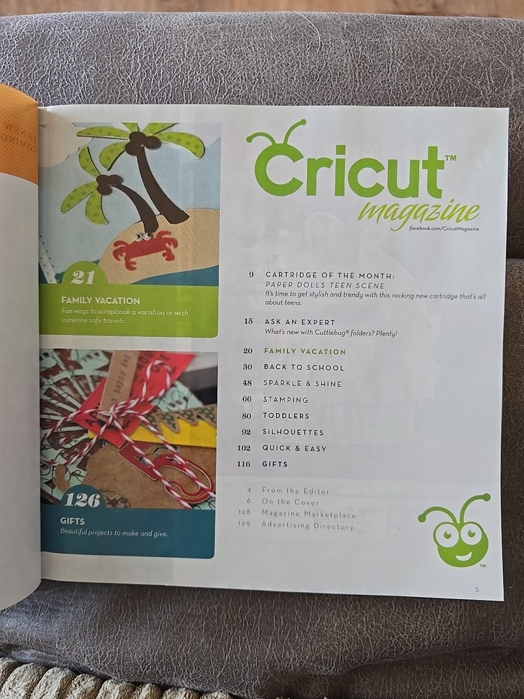 CRICUT MAGAZINES, JULY, AUGUST & SEPTEMBER 2012