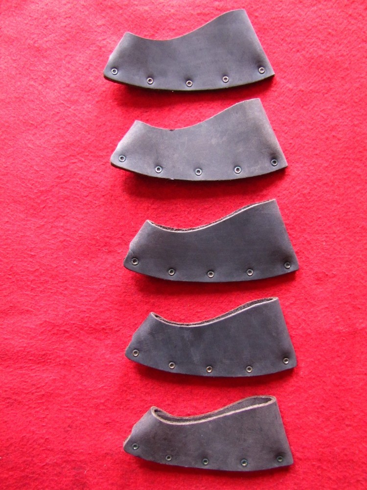 One (1) Leather Axe Sheath, Mask, Blade Cover