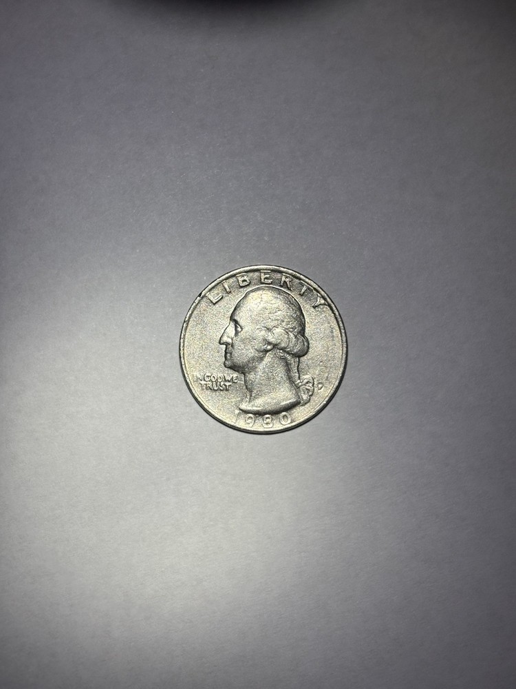 1980 QUARTER P FILLED MINT MARK ERROR Multiple Errors￼