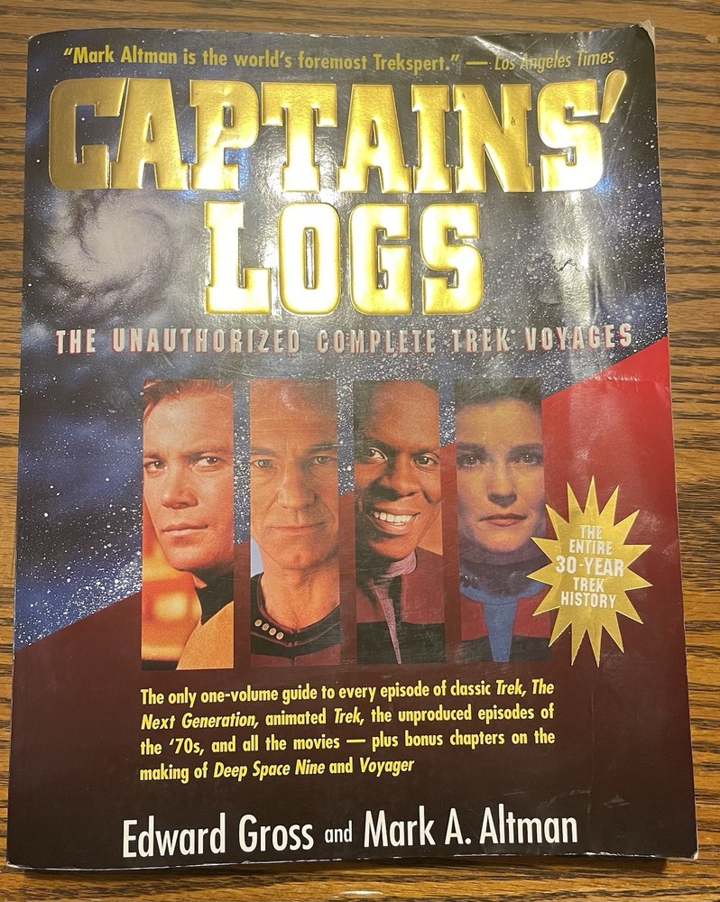 Star Trek captain's log unauthorized book Next Generation voyageur Deep Space 9