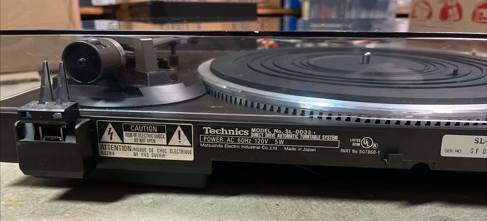 Technics SL-DD33 Fully Automatic Direct Drive Turntable - Tested