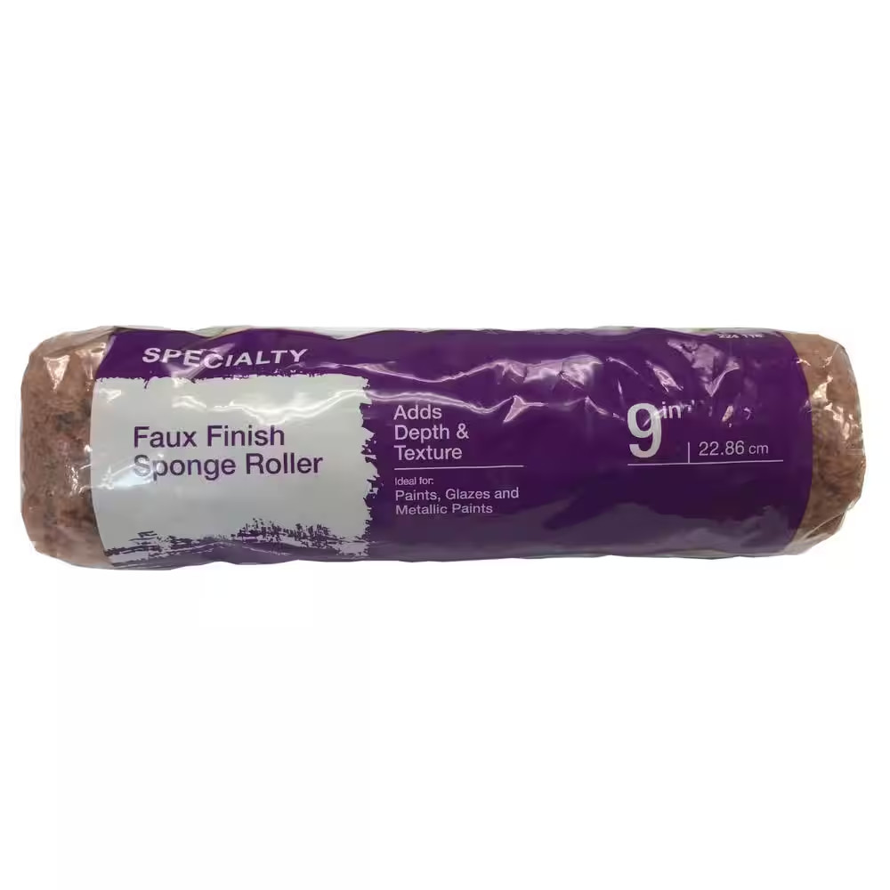 9 In. Sponge Faux Finish Paint Roller Cover
