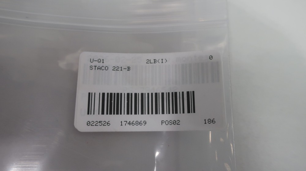 Staco 221-B Variable Transformer .33kva 120/132v-ac