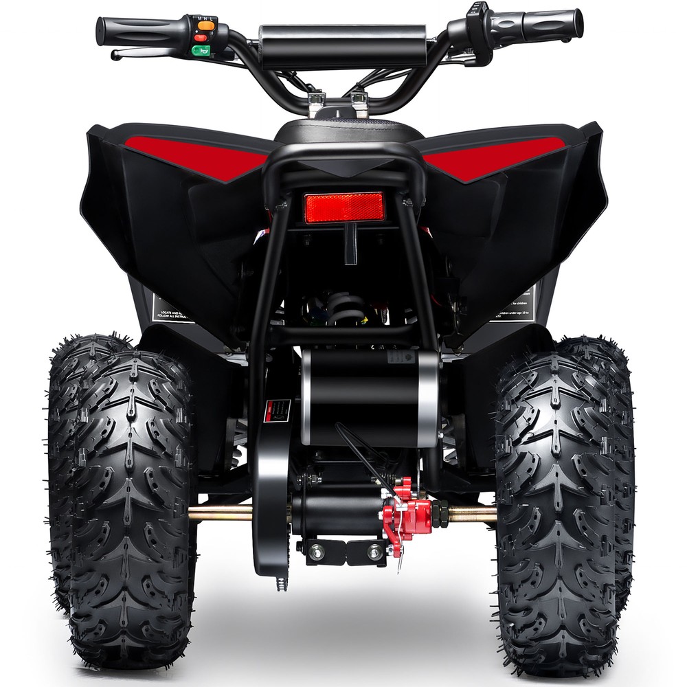 MotoTec E-Bully 36V 1000W Red Electric Quad ATV