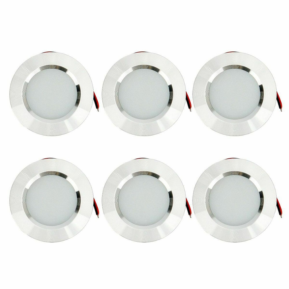 12V LED Lights Recessed Ceiling Light For RV Camper Interior Cool White 6400K