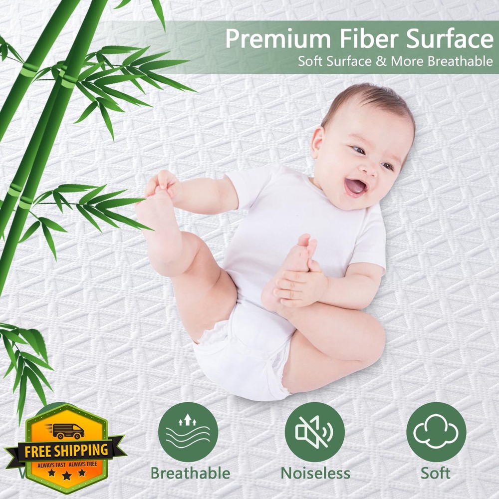 King Waterproof Mattress Protector Breathable White