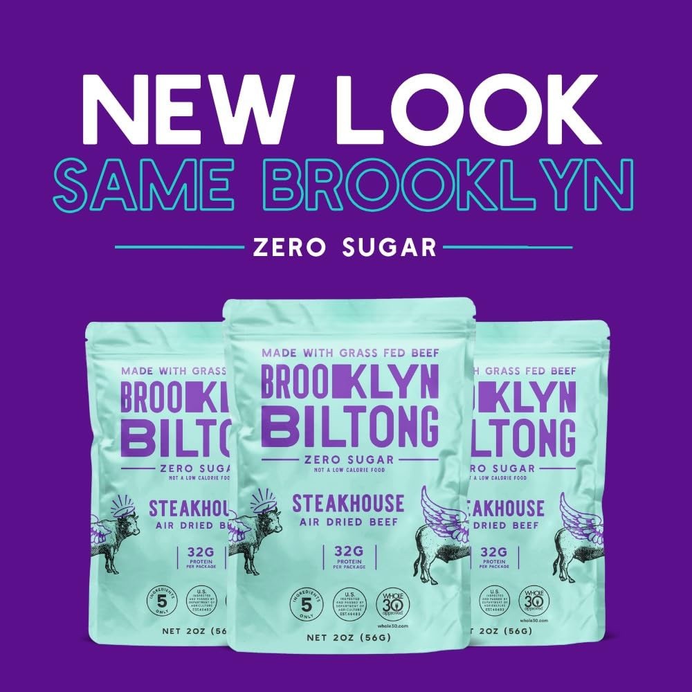 Brooklyn Biltong, Steakhouse Air Dried Beef, 2 oz
