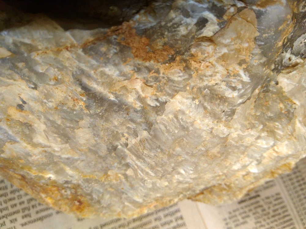 Premium White Feather-like Inclusion Agate Rough- Over 10-1/2 lbs.
