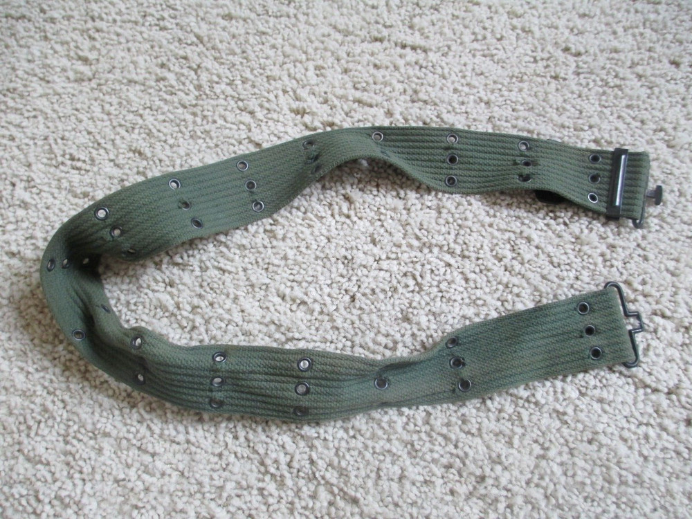 Vintage Military Webbing Belt Olive