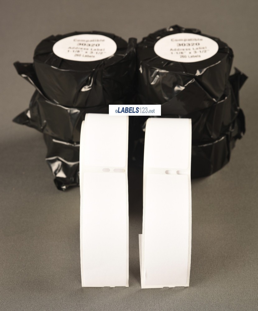 2 Rolls Dymo® LabelWriter® XL Compatible 30320 White Rectangular Address Labels