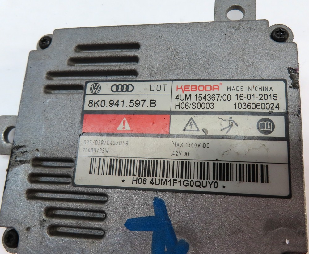 2015 AUDI A3 (8V) FRONT RIGHT PASSENGER HEADLIGHT LAMP LED BALLAST MODULE SET/2