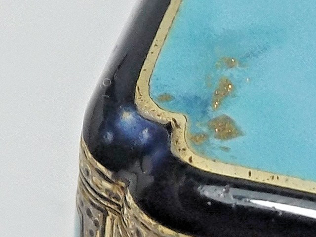 RARE GERMAN ART DECO 157g LOUIS KUPPENHEIM 935 SOLID SILVER & ENAMEL BOX, c1925