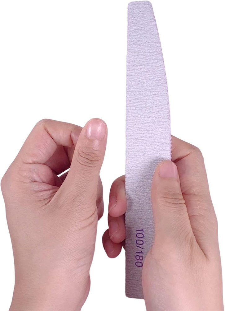 Nail File and Buffer (10 Pcs), Buffer Block Nail Files Double Sided 100/180 Grit