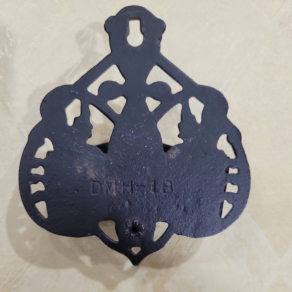 Vintage Wall Mount Cast Iron Match Holder