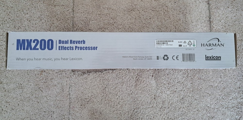 Lexicon MX200 Dual Reverb Effects Processor Rack Mount Mint