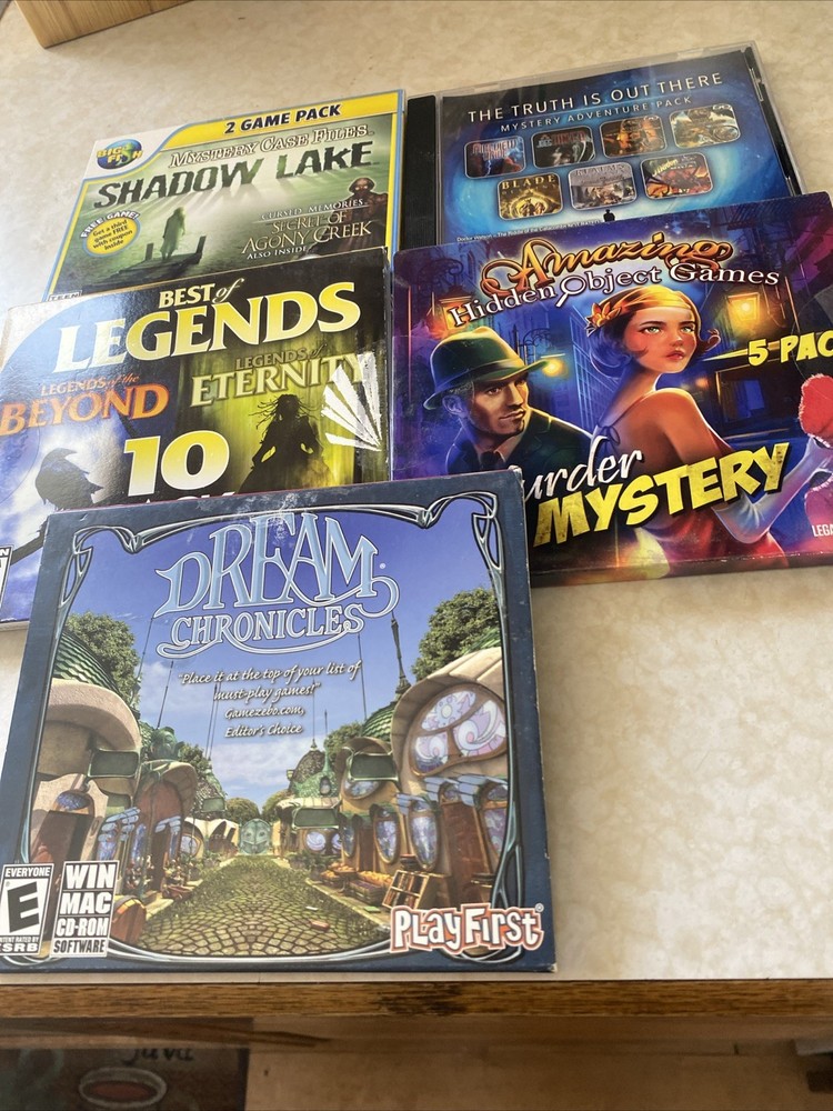 Lot 14 Computer Games Hidden Object Mystery DVD-ROM/CD ROM