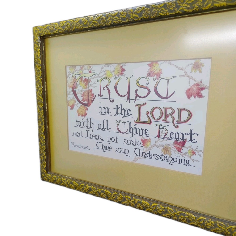 Art - Proverbs 3.5 Custom Frame 15 1/2 x 12
