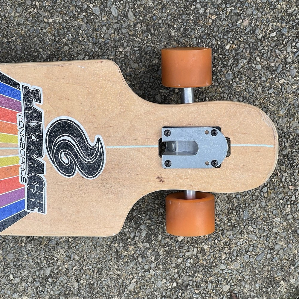 Layback Sunstripe White 40" Drop Thru Longboard Skateboard Complete