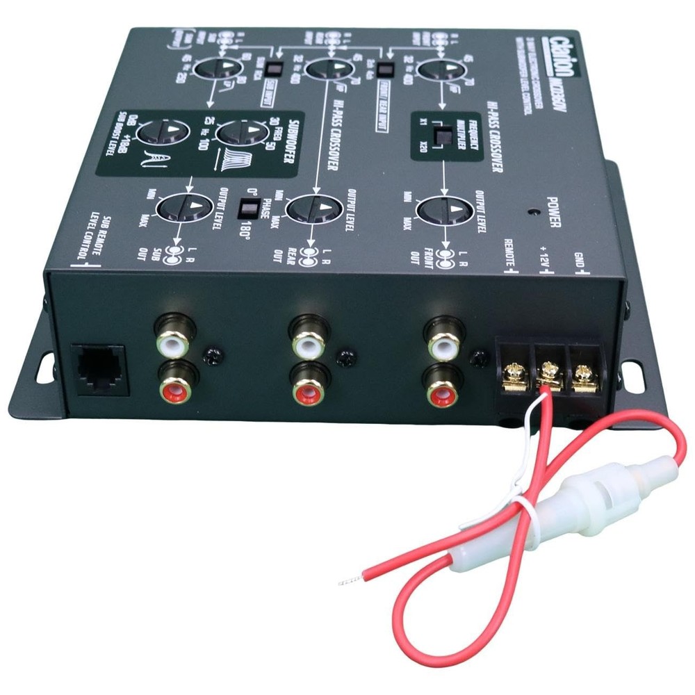 3Way Electronic Crossover with RCA Inputs and Remote Subwoofer Control