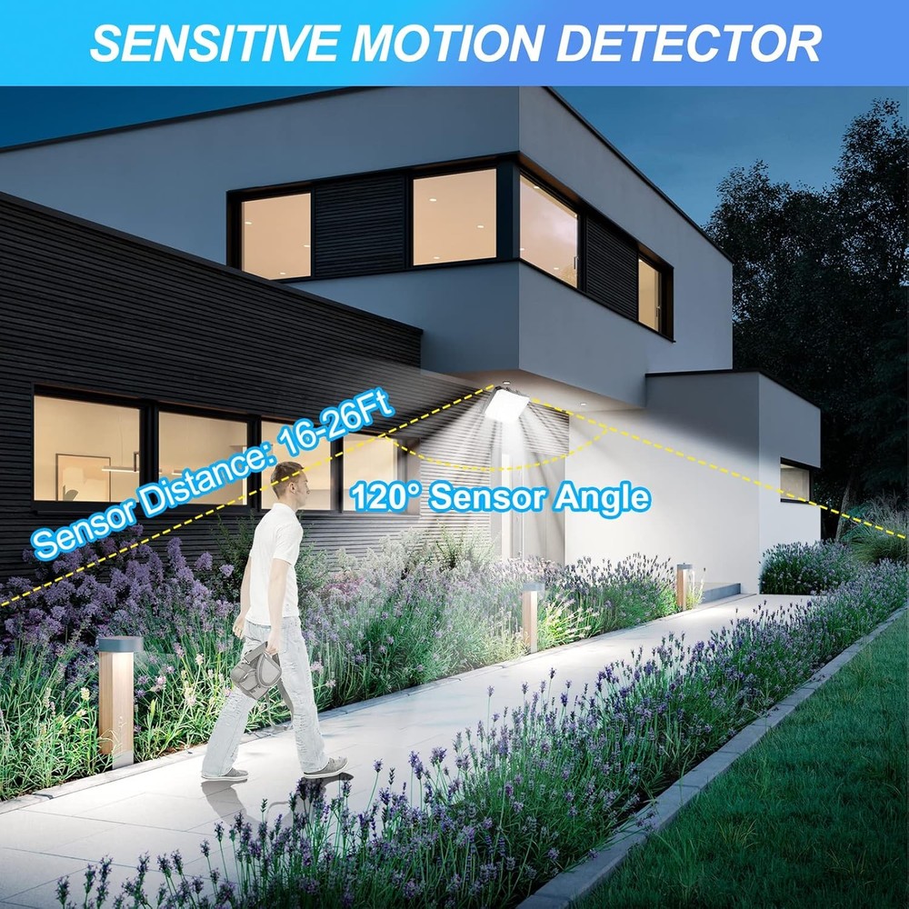 TY01009 Solar Powered LED Light 108LED Motion Sensor Waterproof Garden Wall