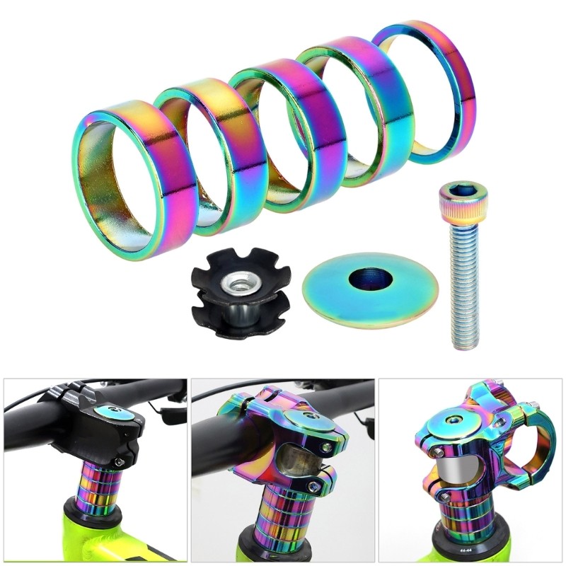 Front Fork Rings Spacer Replacement Road Bike Headsets Stem Washers Enduring