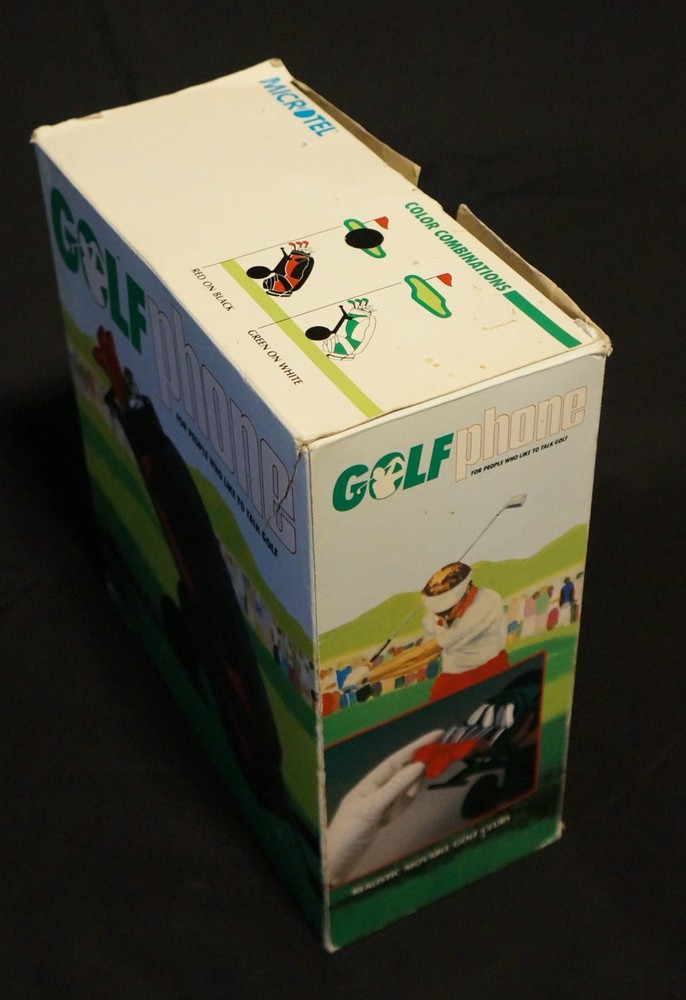 MICROTEL Golf Bag Phone Black/Red / Open Box / Tested / Works