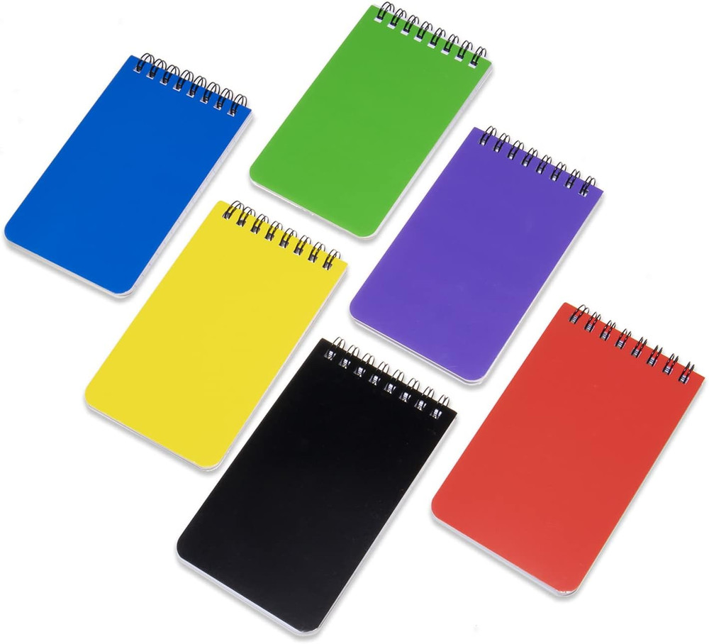 6Pack Pocket Notebook Small Notepad Pocket Notepad Small Spiral Notebooks 3X5Inc