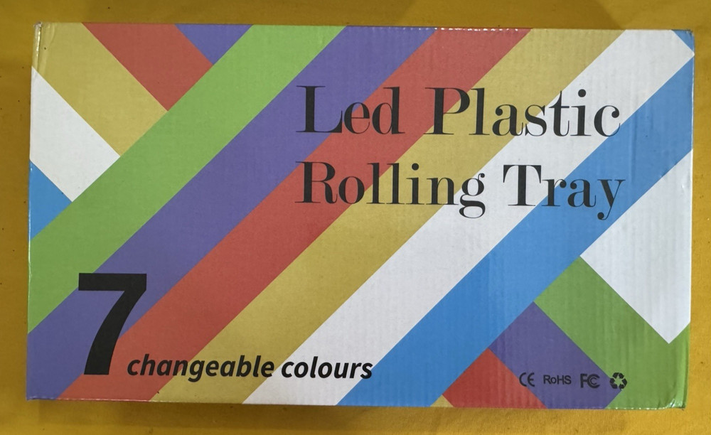 Bluetooth Speaker LED Plastic Rolling Glow Tray 7 Changeable Colors(#305)