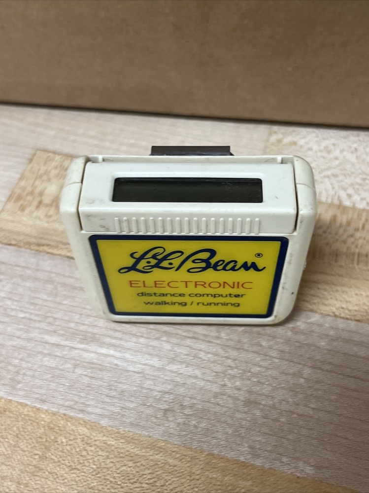 Vintage LL BEAN Script Electronic Digital Pedometer Distance Calculator Untested