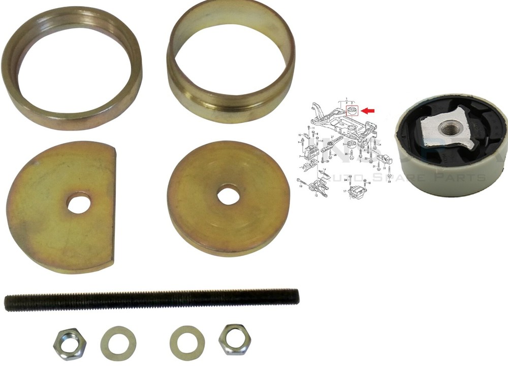 VW Audi Engine Mount Subframe Removal  Puller Bush Pendulum Dog Bone Tool
