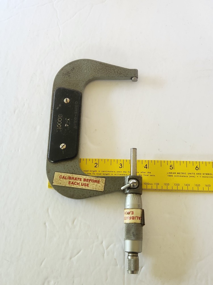 3 - 4 " Outside MICROMETER .0001 "