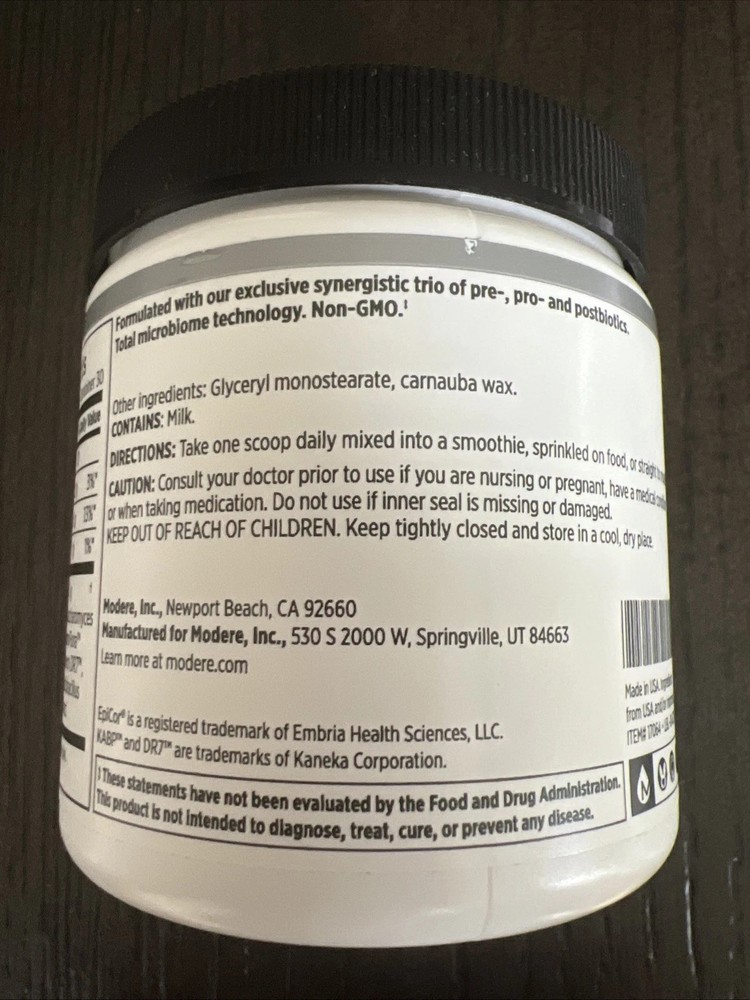 Modere Axis Trebiotic for Gut Function Support 30 Servings - New/Sealed!