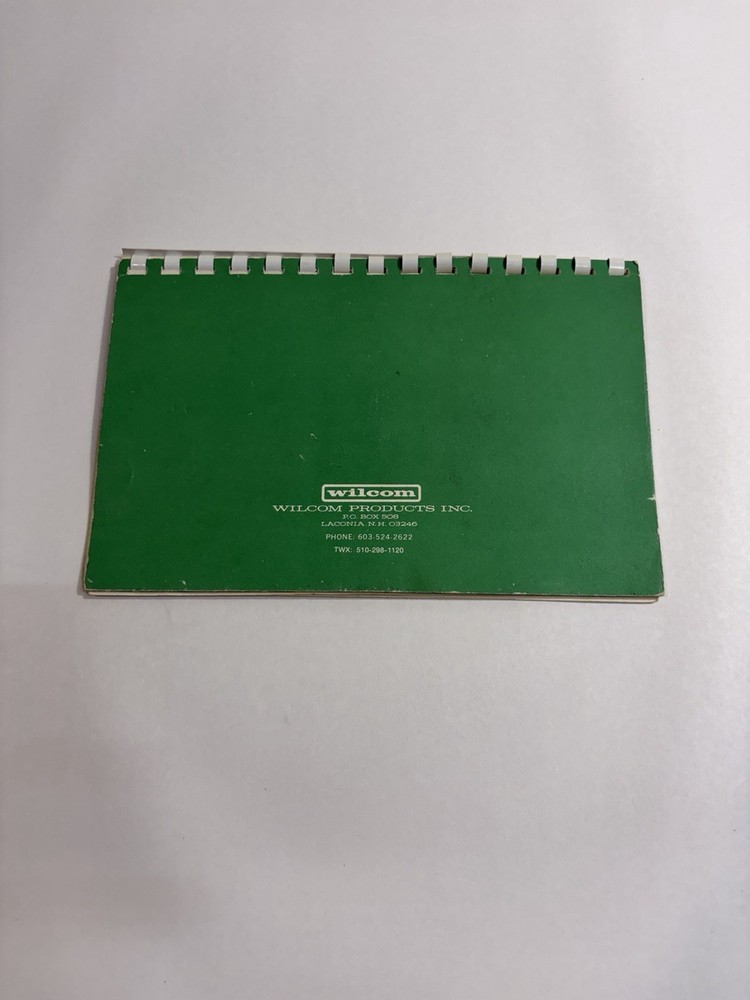 WILCOM PRODUCTS T247 CALIBRATION CHECKER ORIGINAL INSTRUCTION MANUAL USER GUIDE
