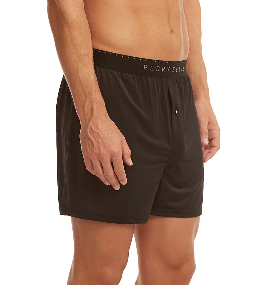 Perry Ellis 163009 Luxe Solid Boxer Short