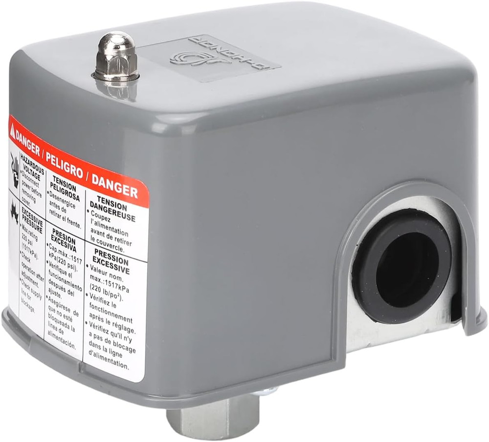 D-HONOR Water Pump Pressure Switch, Adjustable Pressure Controller KRS-3 40-60 P