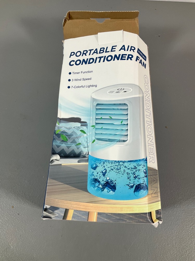 Nekuya Portable Air Conditioner - Quiet Mini Evaporative Cooler with LED Light,