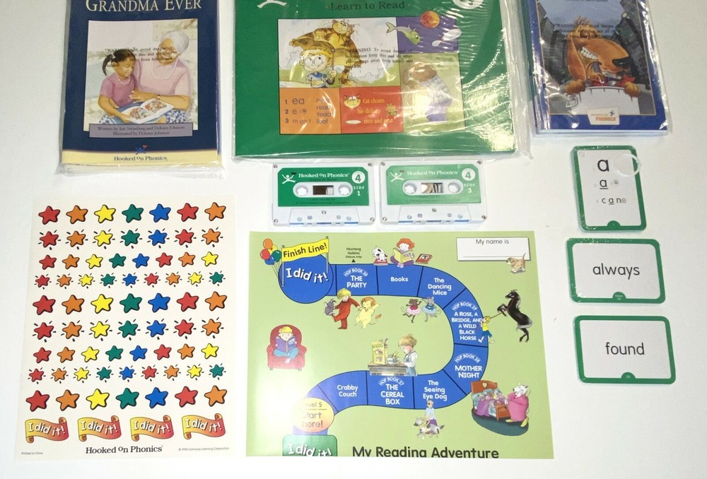Hooked On Phonics Learn To Read 1998 Complete Level 4 New Opened Box